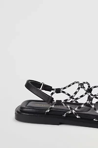 Intentionally Blank Lychee Elastic Sport Cord Flat Sandal