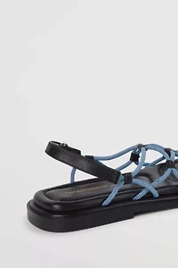 Intentionally Blank Lychee Elastic Sport Cord Flat Sandal