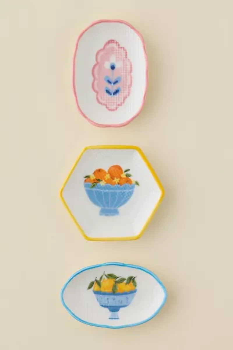 Textured Icon Ceramic Ring Dish