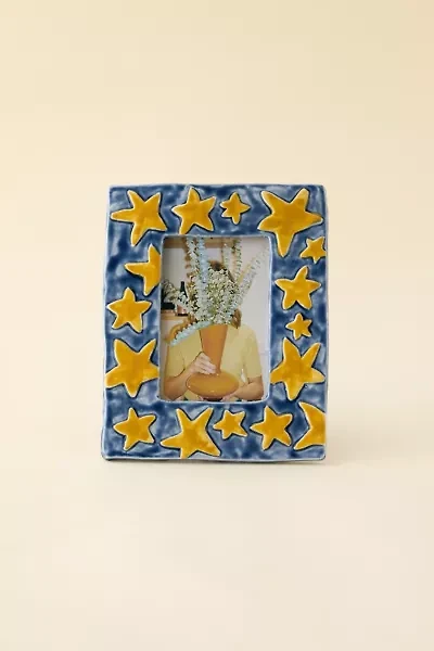 Stars Ceramic 4” x 6” Picture Frame