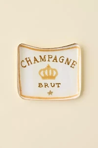 Champagne Enameled Catch-All Tray
