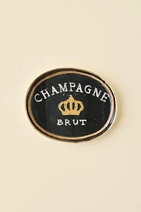 Champagne Enameled Catch-All Tray