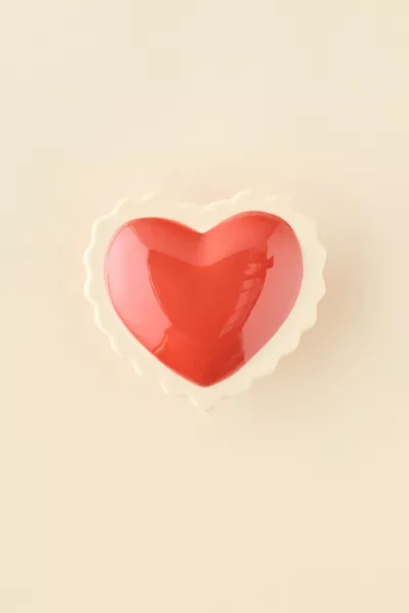 ban.do Heart Shaped Ceramic Trinket Box