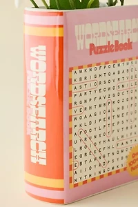 ban.do Word Search Book Ceramic Bookend Vase