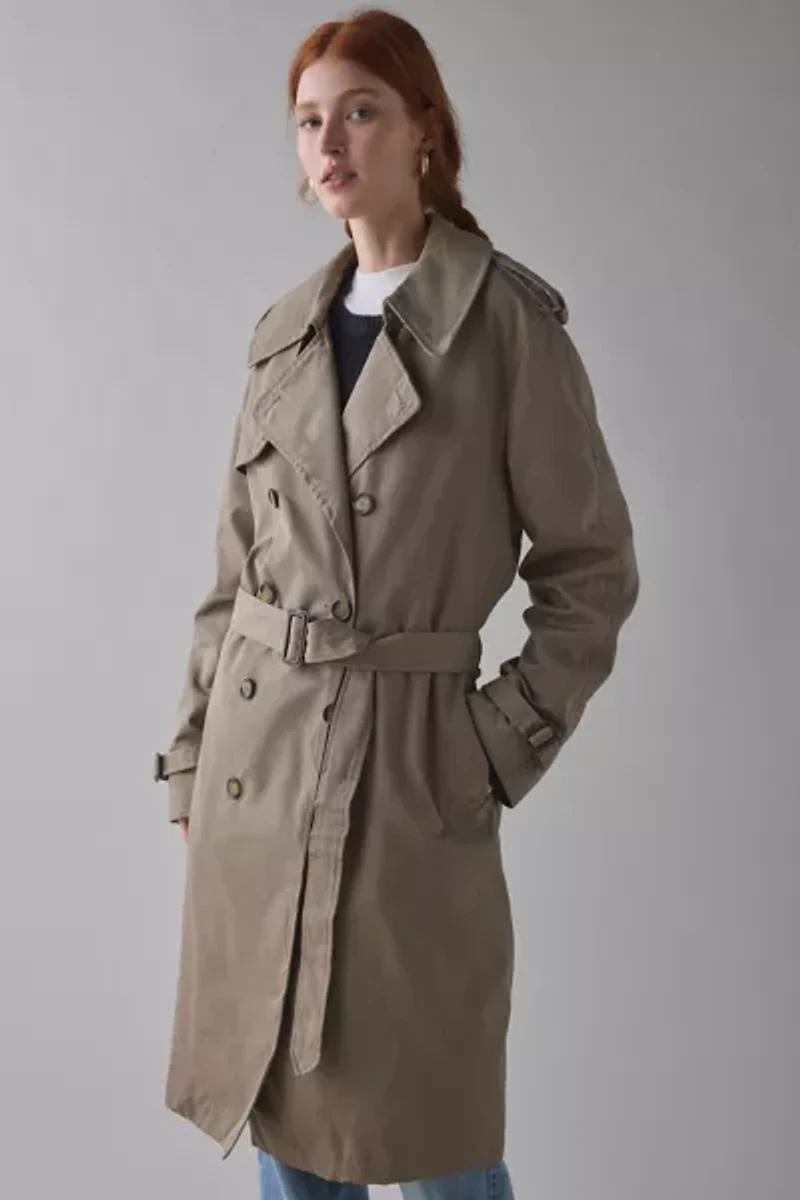 Vintage By UO Long Trench Coat
