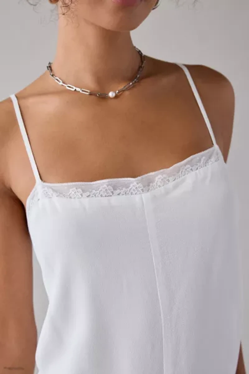 Kimchi Blue Up The Air Tiered Lace Slip Mini Dress