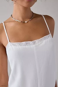 Kimchi Blue Up The Air Tiered Lace Slip Mini Dress