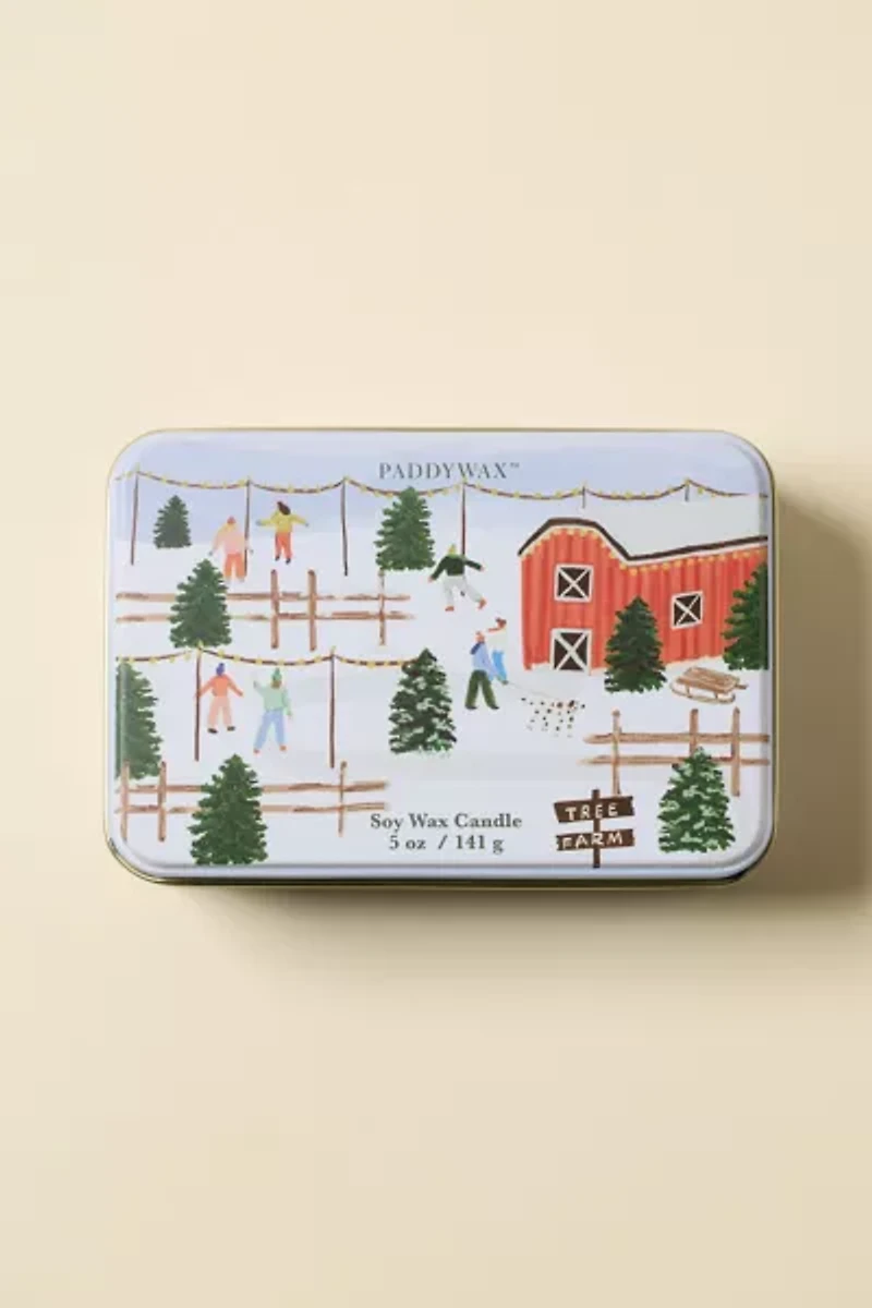 Paddywax Holiday Tin 5 oz Scented Candle