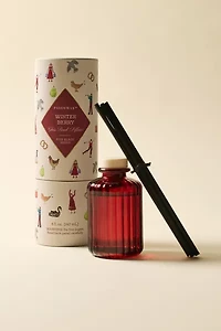 Paddywax Holiday Glass Reed Diffuser & Fragrance Oil Set