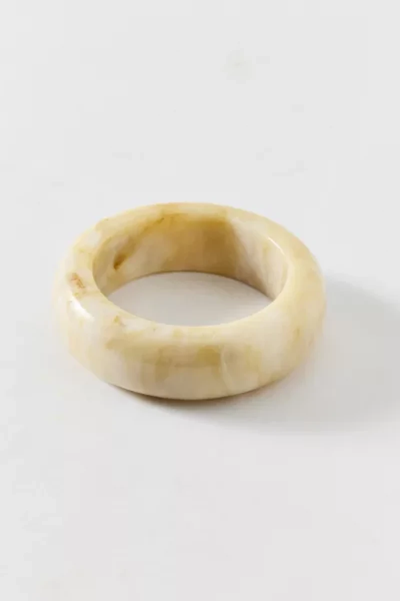 Resin Chunky Bangle Bracelet