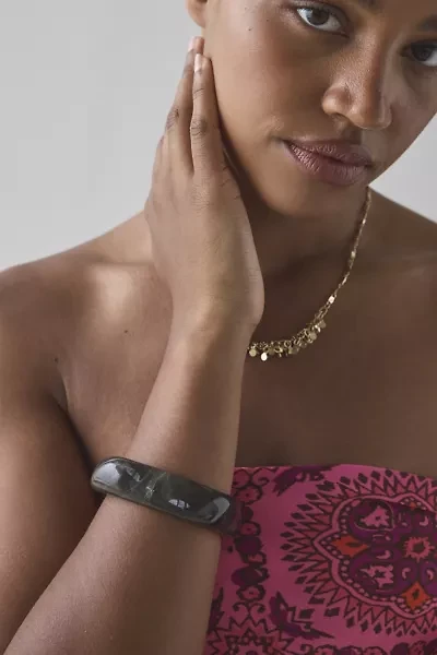 Resin Chunky Bangle Bracelet