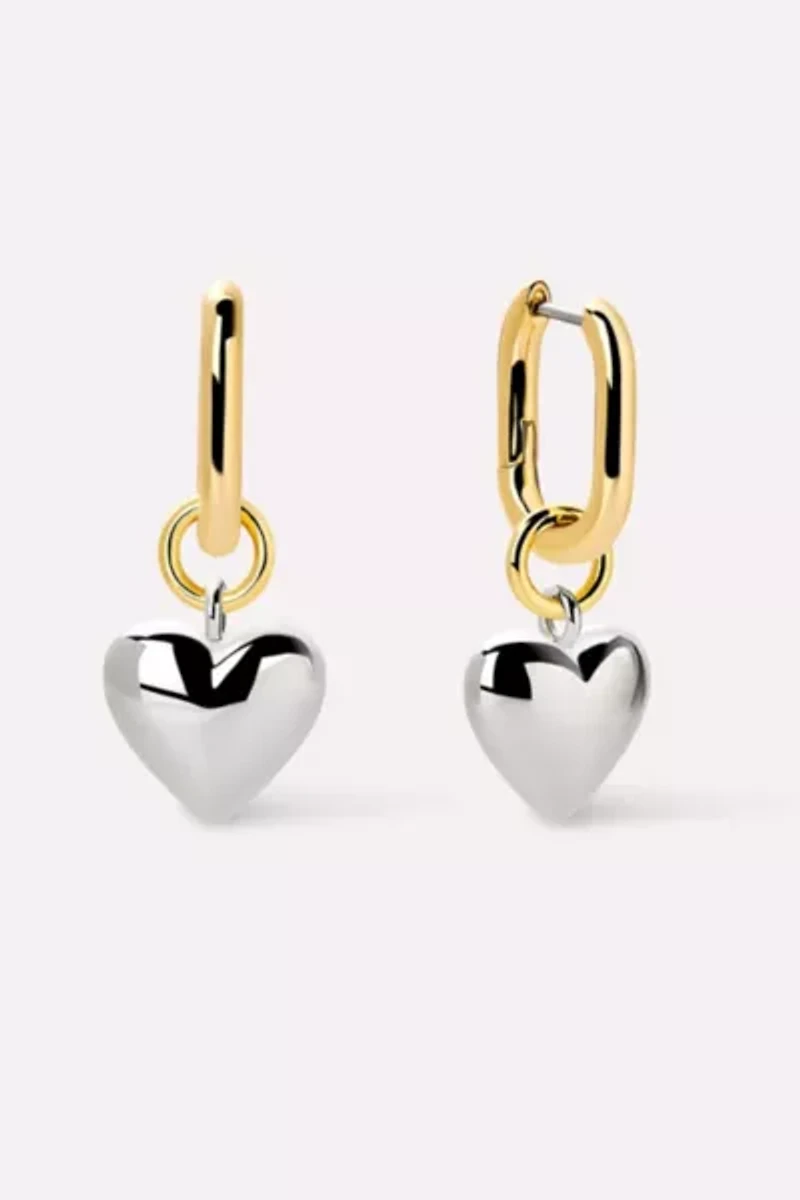 Ana Luisa Wesley Heart Earrings