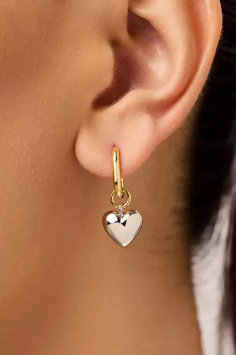 Ana Luisa Wesley Heart Earrings