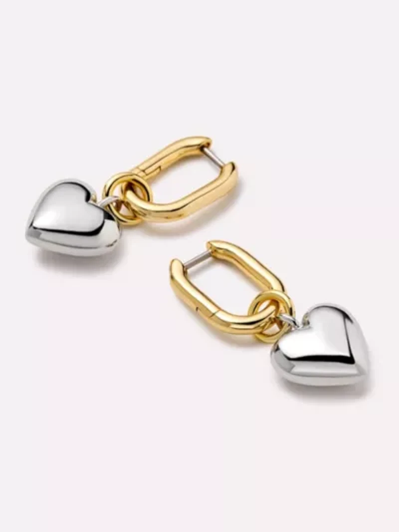 Ana Luisa Wesley Heart Earrings