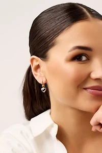 Ana Luisa Wesley Heart Earrings