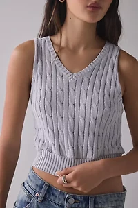 ReMADE By UO Cropped Sweater Vest