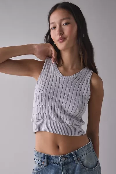 ReMADE By UO Cropped Sweater Vest