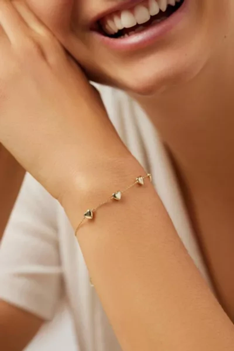Ana Luisa Lani Heart Bracelet