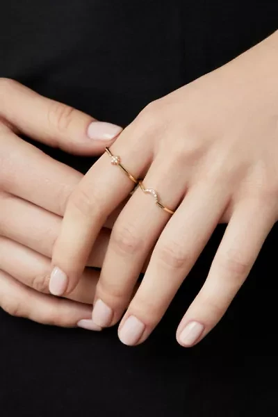 Ana Luisa Sky Set Moon and Star Rings