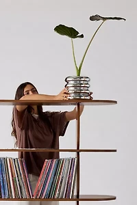 Areaware Tall Chrome Stacking Planter