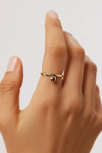 Ana Luisa Leia Heart Ring