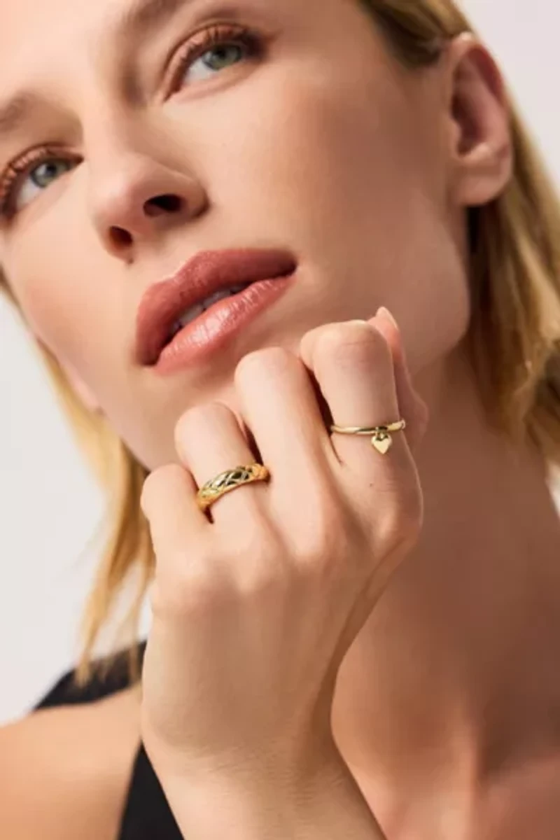 Ana Luisa Leia Heart Ring