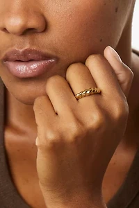 Ana Luisa Rope Slim Twist Ring