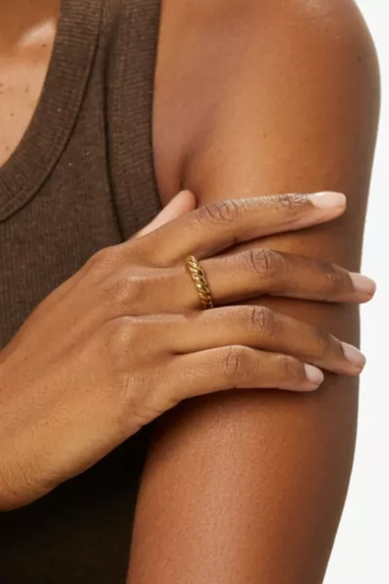 Ana Luisa Rope Slim Twist Ring