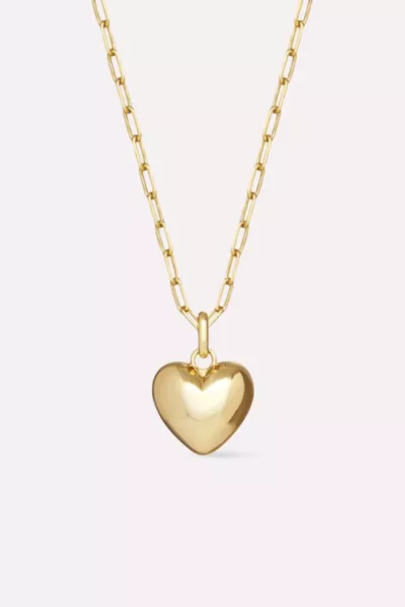 Ana Luisa Lev Puffed Heart Necklace