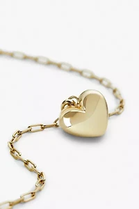 Ana Luisa Lev Puffed Heart Necklace