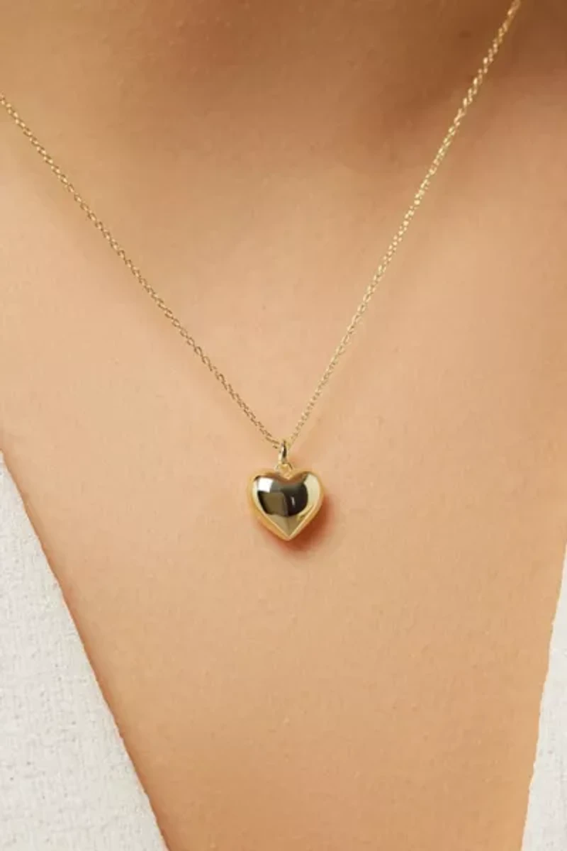 Ana Luisa Lev Puffed Heart Necklace