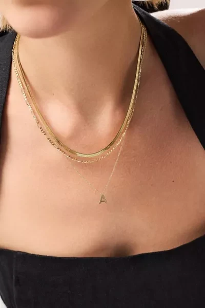 Ana Luisa Ina Herringbone Chain Necklace