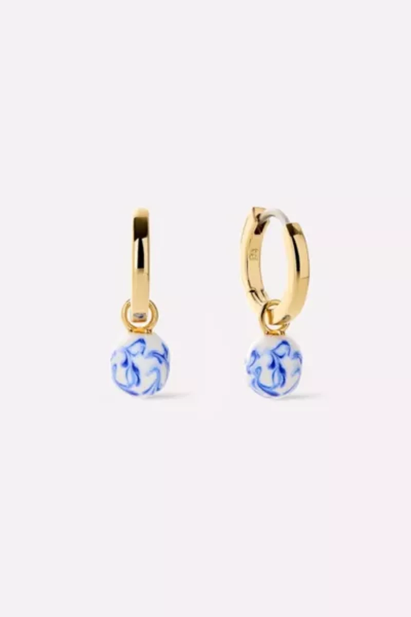 Ana Luisa Lainey Marble Blue Drop Earrings