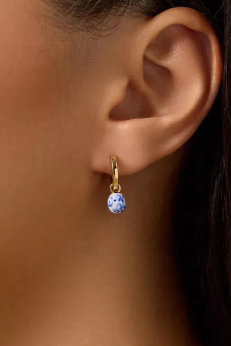 Ana Luisa Lainey Marble Blue Drop Earrings