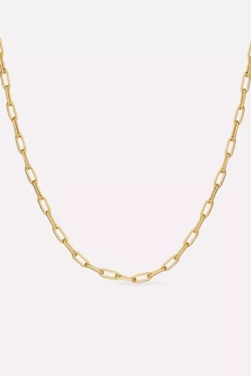 Ana Luisa Laura Slim Link Chain Necklace