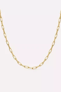 Ana Luisa Laura Slim Link Chain Necklace