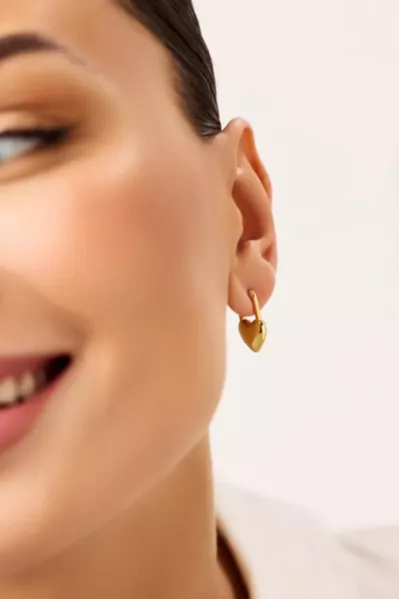 Ana Luisa Cameron Heart Earrings