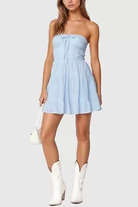 Edikted Liora Lacey Mini Dress