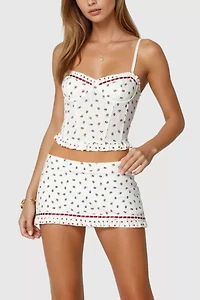 Edikted Mica Floral Mini Skort