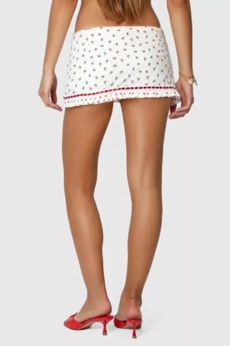 Edikted Mica Floral Mini Skort