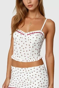 Edikted Mica Floral Cupped Corset