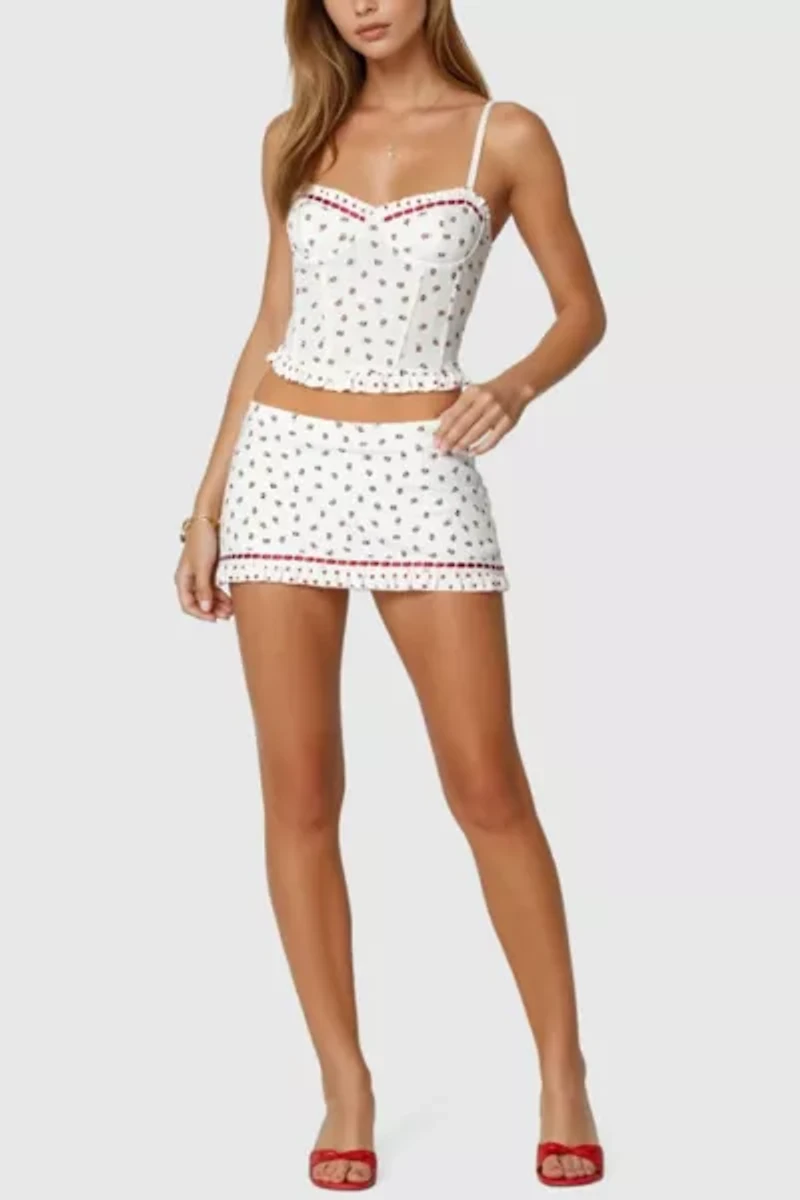 Edikted Mica Floral Cupped Corset