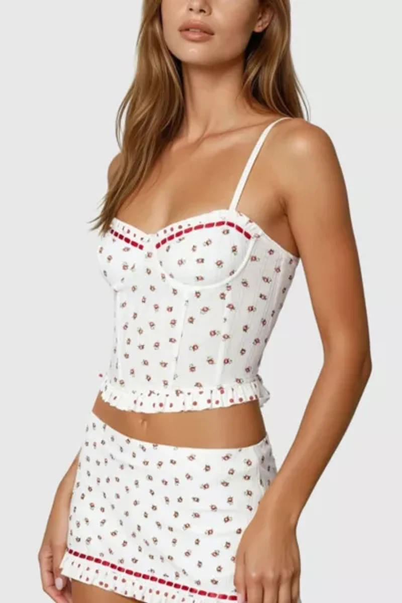 Edikted Mica Floral Cupped Corset