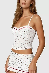 Edikted Mica Floral Cupped Corset