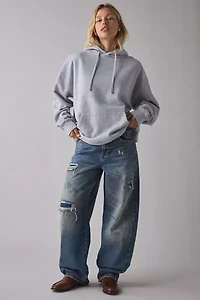 BDG Logan Deconstructed Buckle Baggy Barrel Jean