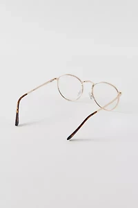 Vintage By UO Gold Rim Round Glasses