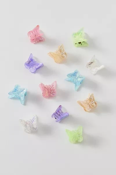 Vintage By UO Colorful Butterfly Mini Claw Clips