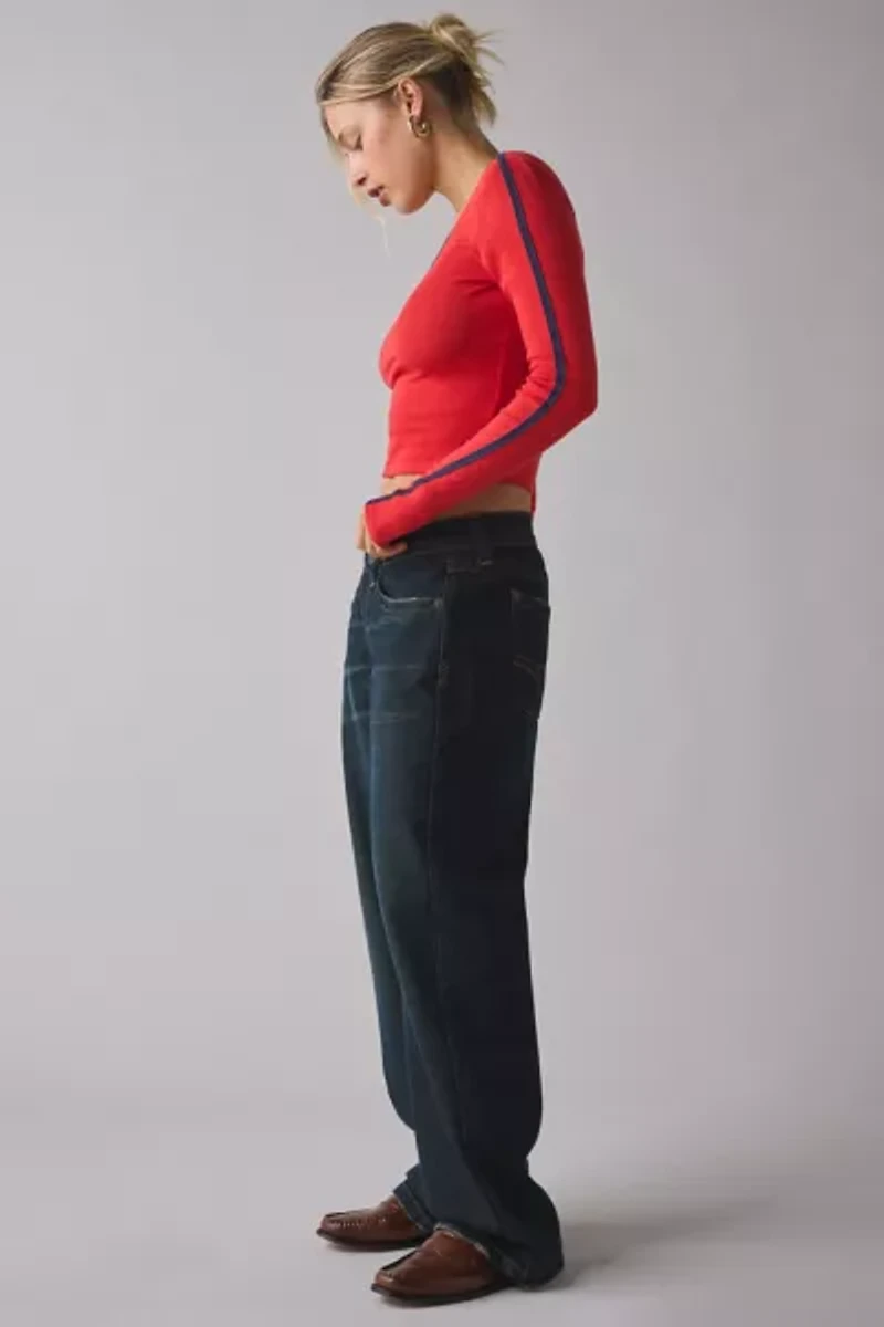 BDG Kayla Coated Low-Rise Jean