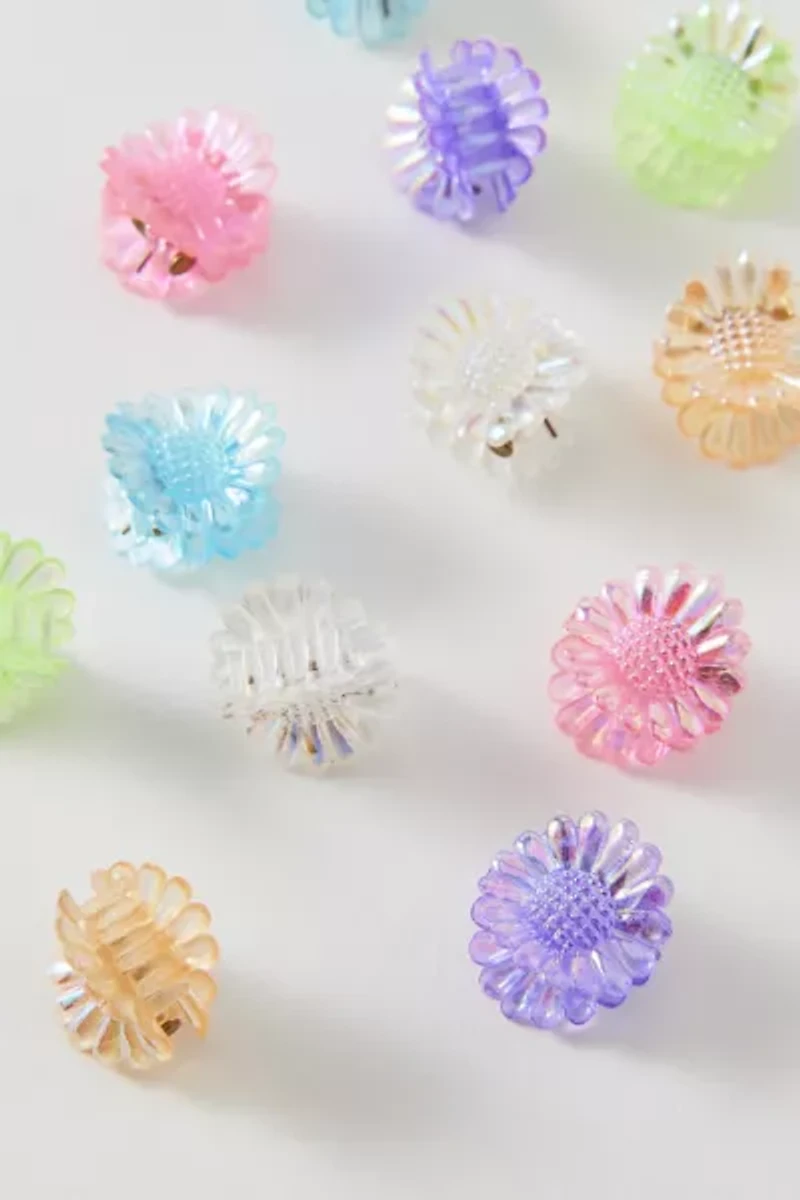 Vintage By UO Colorful Daisy Mini Claw Clips