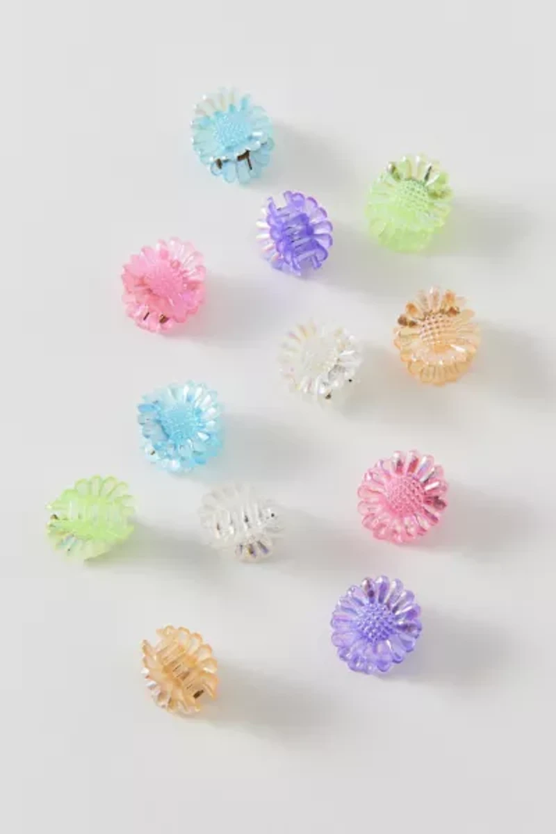 Vintage By UO Colorful Daisy Mini Claw Clips